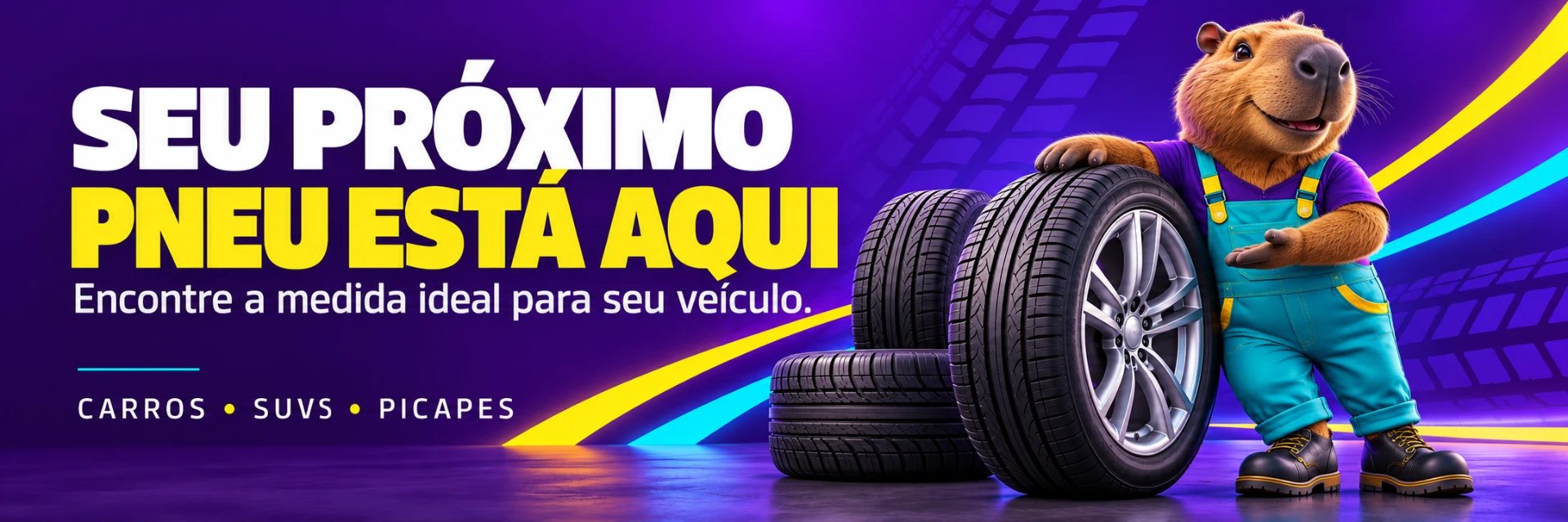 Seu próximo pneu está aqui. Encontre a medida ideal para seu veículo. Carros, SUVs e picapes.